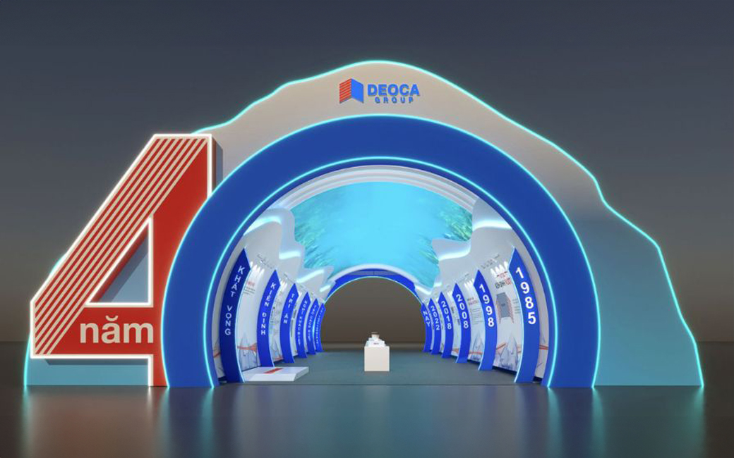 Hầm triển lãm tại Gala 40 năm hành trình Đèo Cả