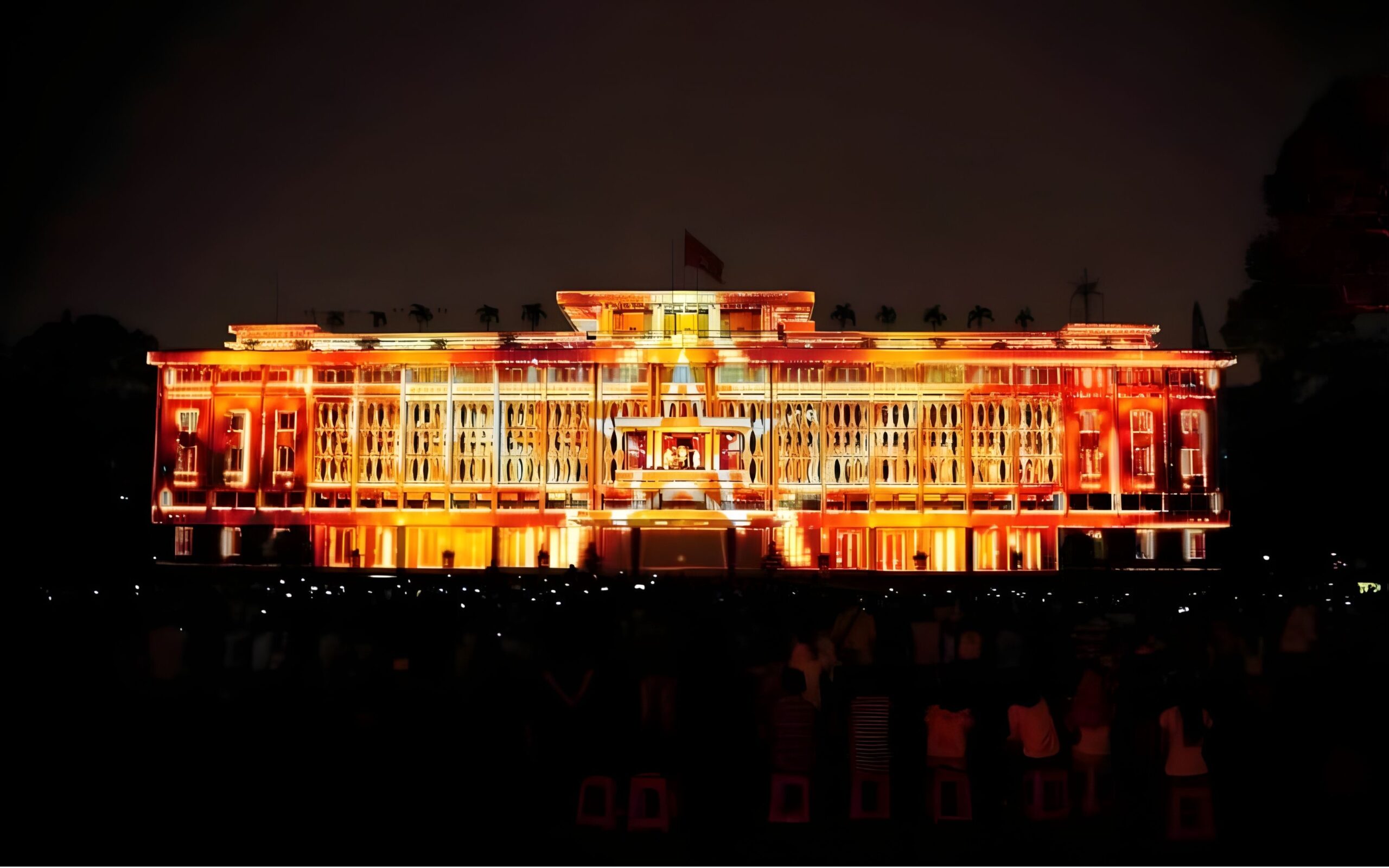 Công nghệ 3D Mapping được ứng dụng tại sự kiện tại Dinh Độc Lập